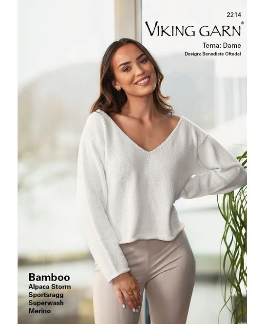 Hovedbilde Katalog 2214 Dame. Bamboo, Alpaca Storm, ...