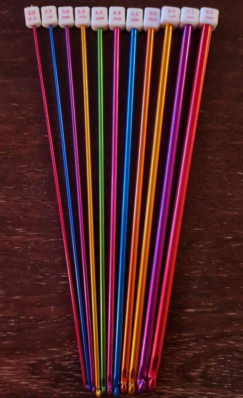 Tunisiske heklenåler / Hakkenål 27 cm.